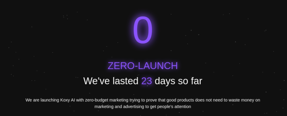 Koxy AI zero launch: day 23